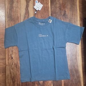 (Little) YoungLA Kids Blue Short Sleeve Tee